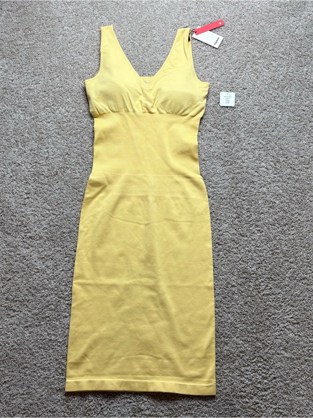 Popilush Ribbed Seamless Midi Dress